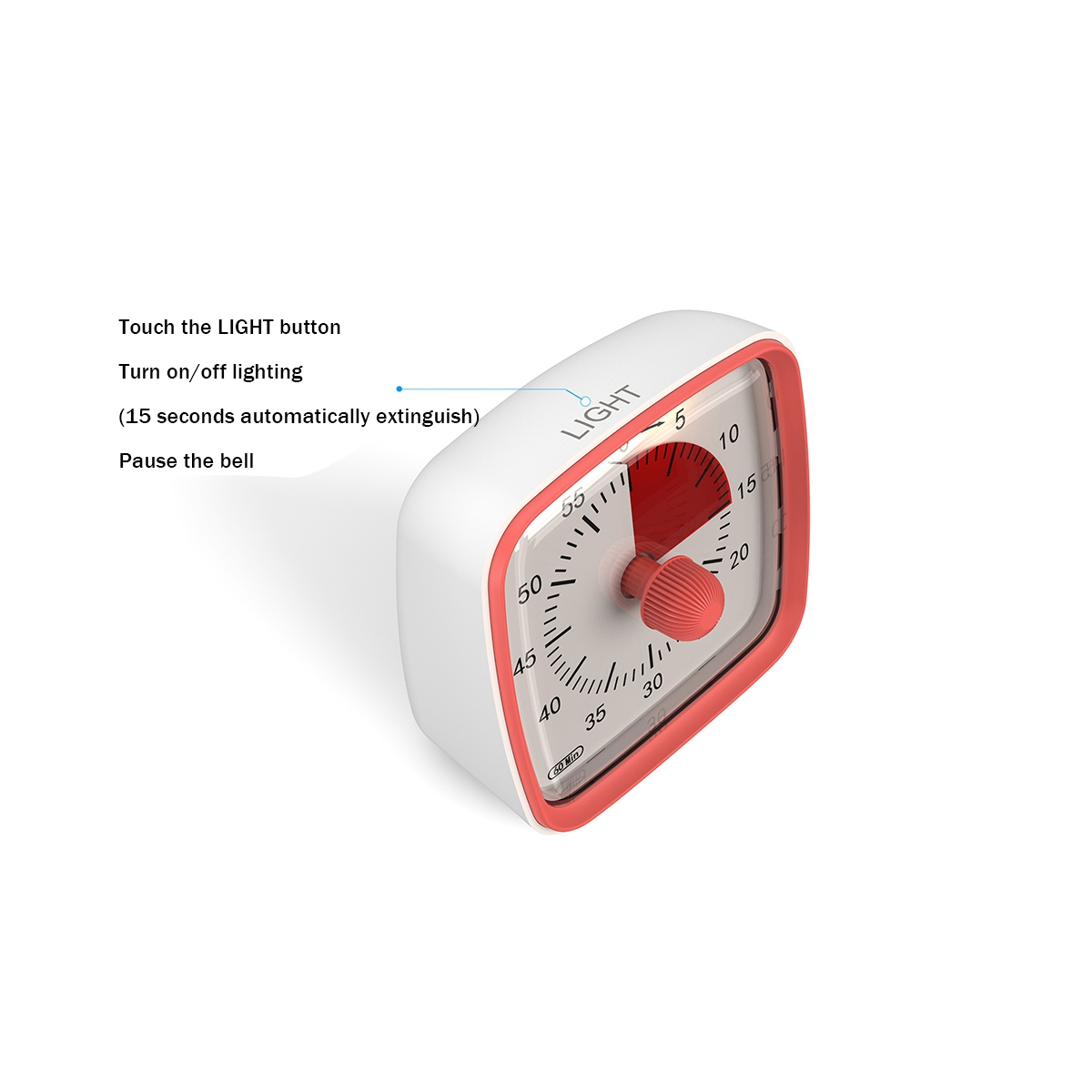 1 Piece 60-Minute Timer Classroom Classroom Timer Countdown Timer for Kids and Adults, Time Management Tool for Teaching Black