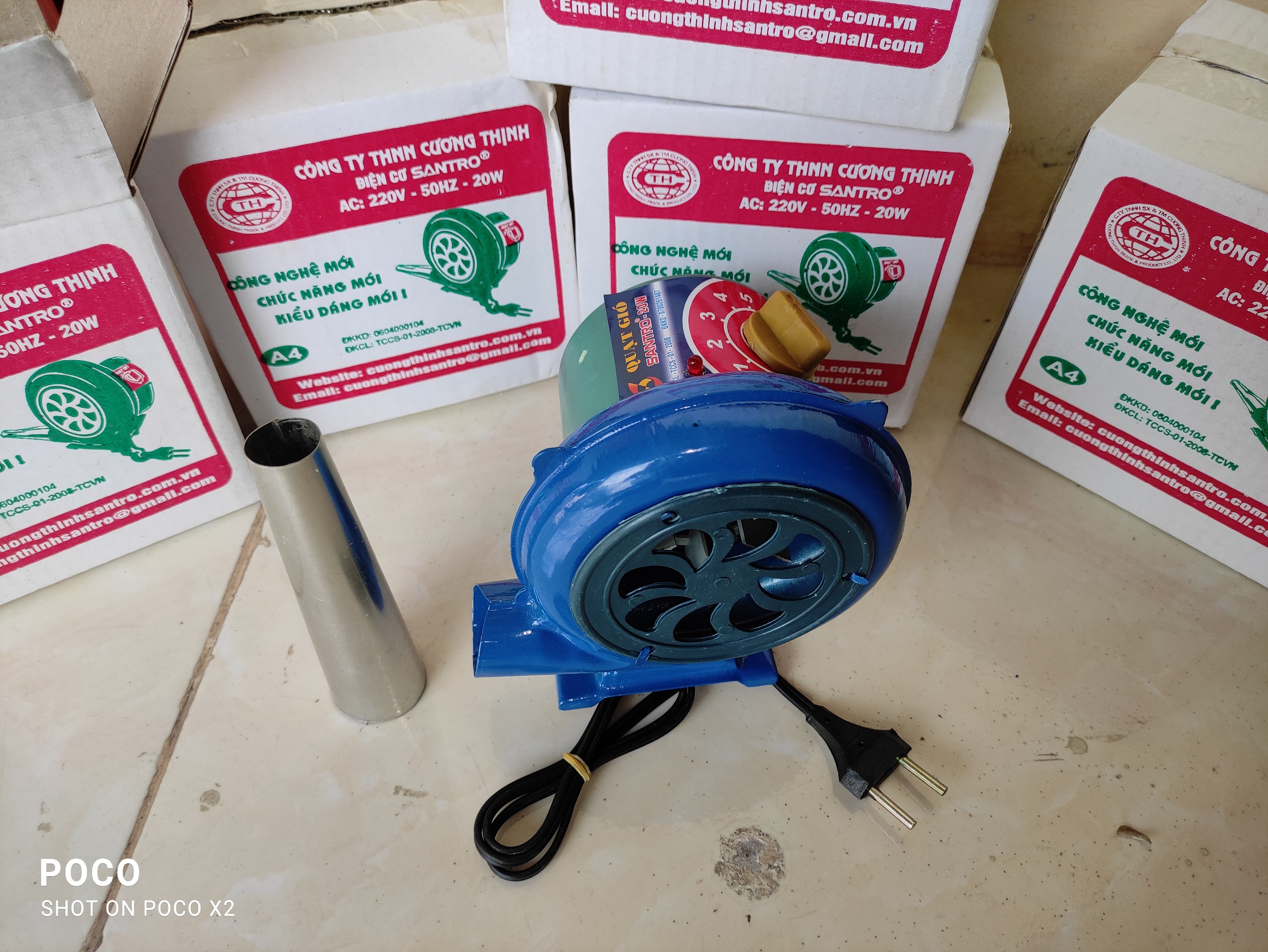 Quạt thổi bếp loại 1 công suất 20W, quạt thổi than, nhóm lò, nướng chả loại 20W