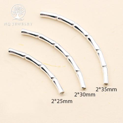[HCM]Charm bạc Ống đốt tre nhỏ (2*30) - NQ Jewelry