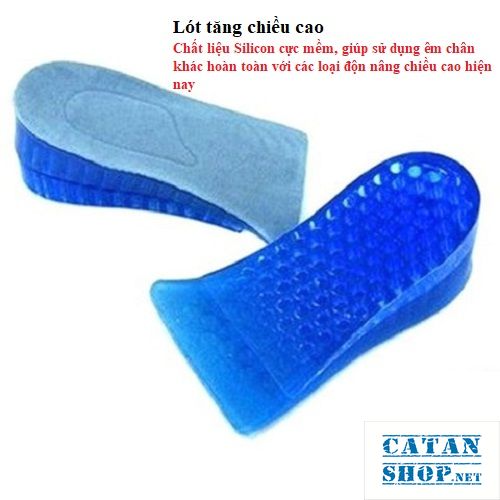 [HCM]Lót đế giày tăng chiều cao silicon siêu êm ái giày đế cao giày độn gót (Bộ 4 miếng) GD192-LGIAYTCC-4XANH