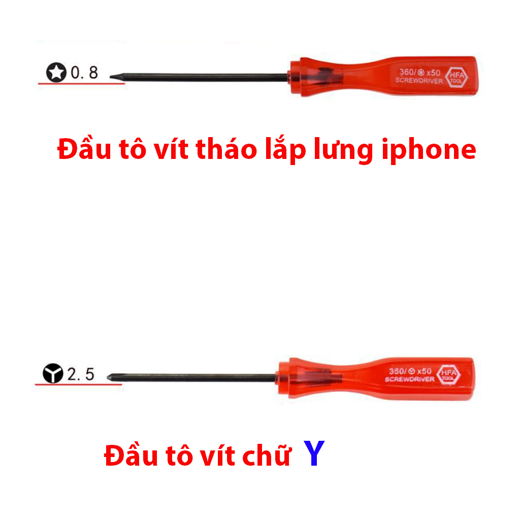 Tua vít tháo mở điện thoại iphone, sửa chữa đồ điện - 1 chiếc