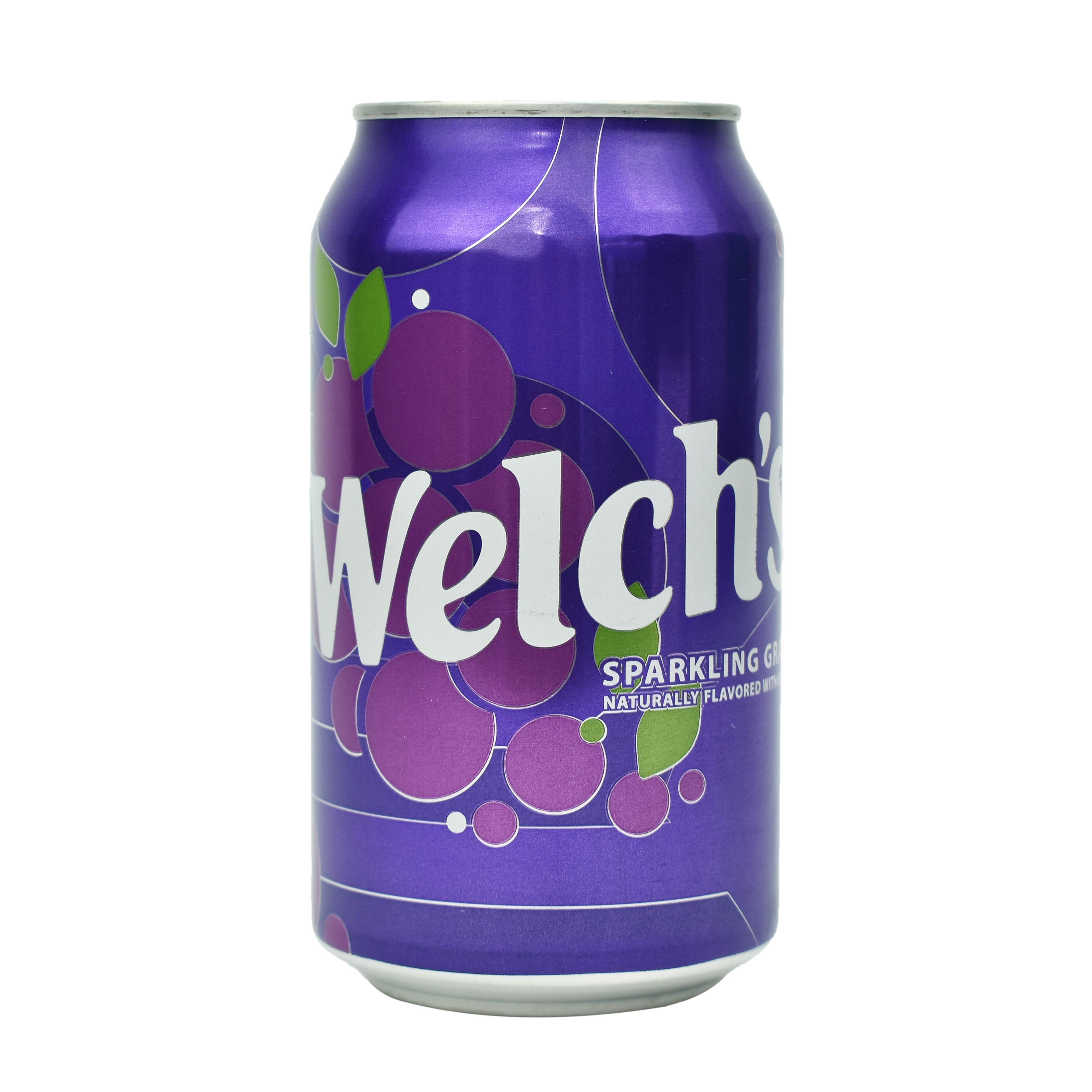 NƯỚC NGỌT CÓ GAS WELCH'S SPARKLING GRAPE SODA MỸ (LỐC 12 LON)