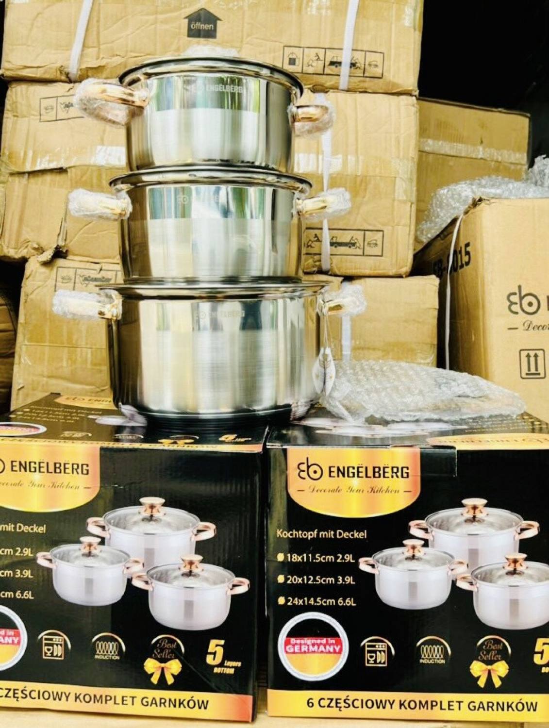 BỘ NỒI ENɡelBERG 3 MÓN 6 CHI TIẾT