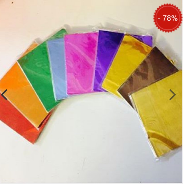 [HCM]Giấy Bọc Kẹo Socola 10X10 ( Tập 100 Tờ)