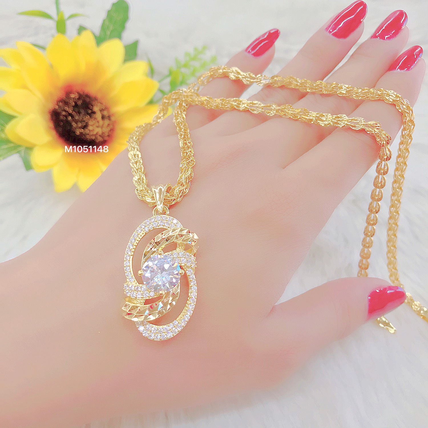 Dây chuyền nữ mạ vàng 18k đuôi phụng ( 01 dây + 01 mặt ) 1202509