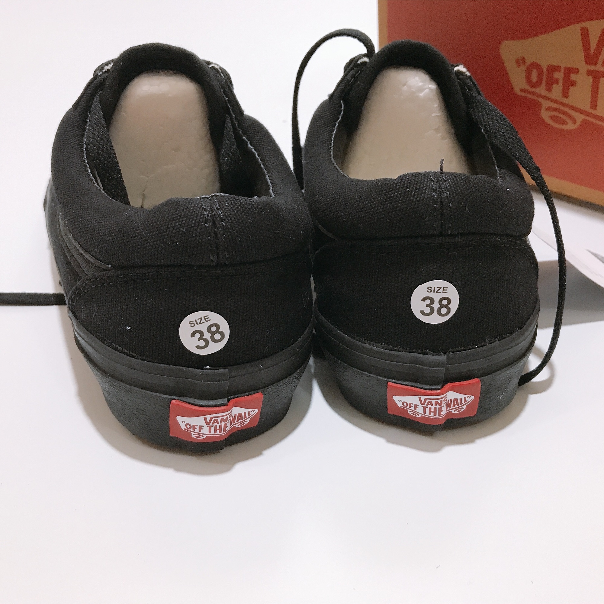 Tặng hộp và Tất - Giày thể thao nam nữ vans old skool đen full, size 36 đến 43.