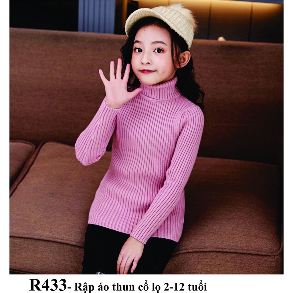 Rập giấy áo thun cổ lọ mã R433