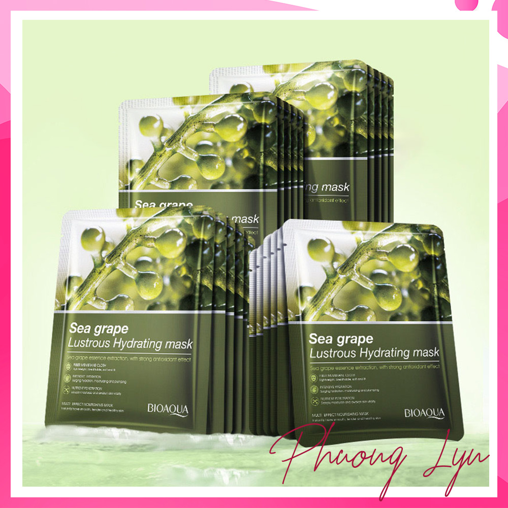 Lustous moisturizing sea bioaqua facial mask, skin elasticity, improve water, lack of moisture