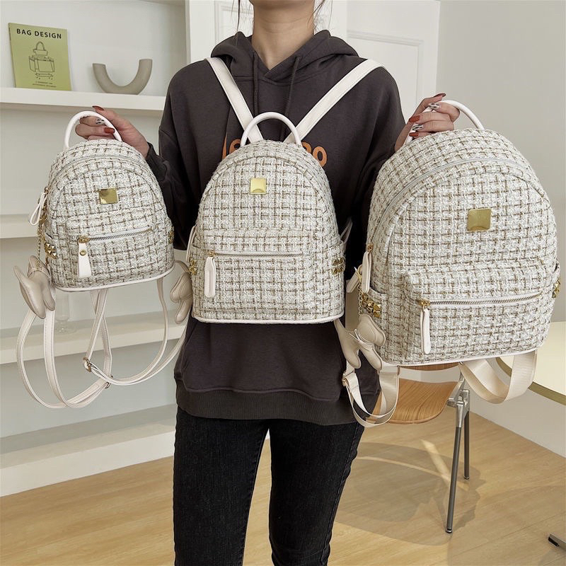 HOÀN TIỀN 15% - Balo Nữ Thời Trang Cao Cấp balo Đi Học Giá Rẻ Balo vải dạ thêu chỉ kim tuyến phong cách hàn quốc