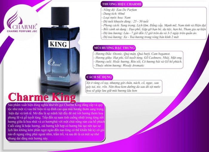NƯỚC HOA NAM KING 60ml