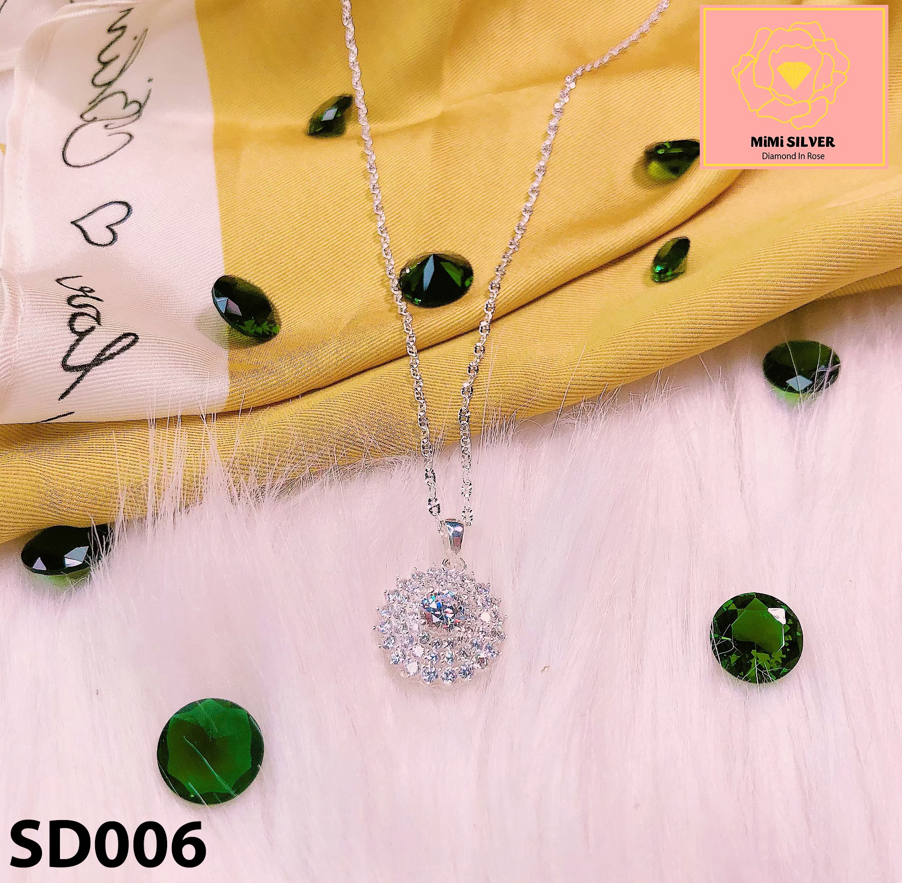 [HCM]Dây chuyền Hạt Cườm Lớn - Trang Sức  MiMi Silver SD006