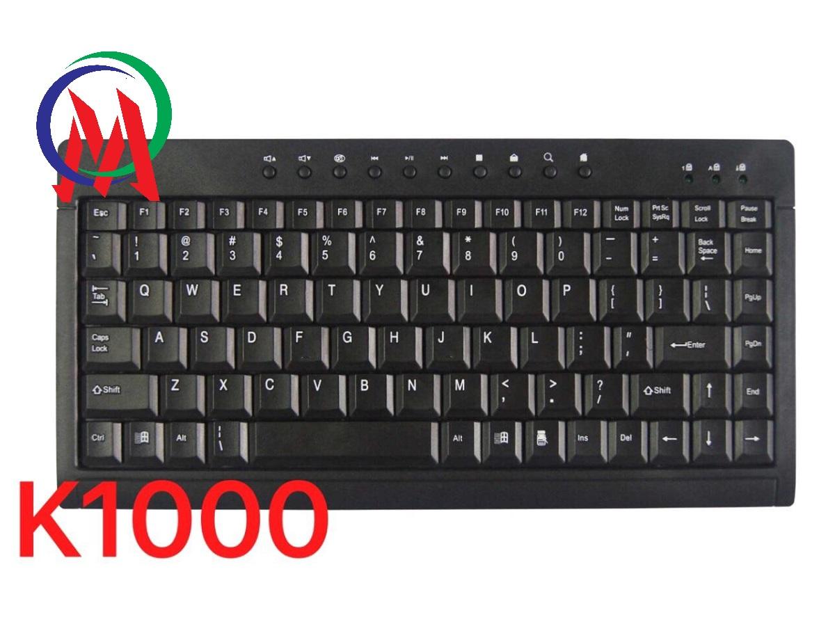 [HCM][Bảo hành 1 đổi 1] Bàn Phím Mini multimedia K1000