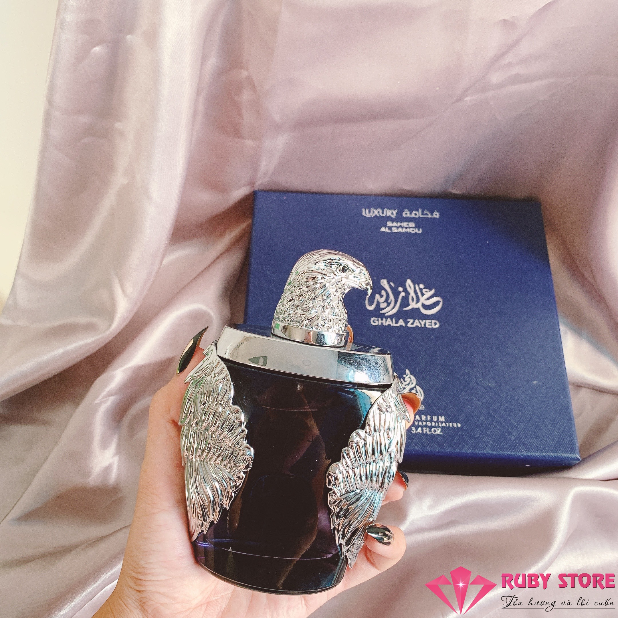 [HCM]Nước hoa nam Ghala Zayed Saheb Al Samou Luxury (đại bàng xanh) 100ml