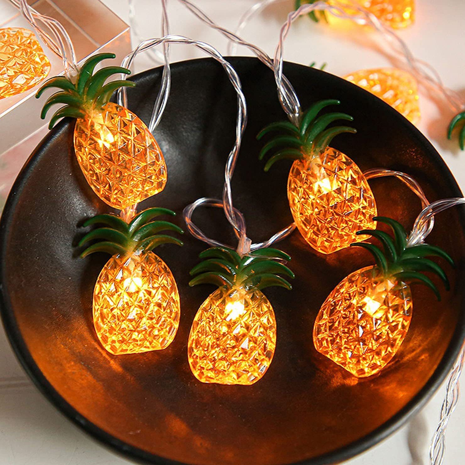 Dây đèn LED trái thơm trang trí nhà cửa