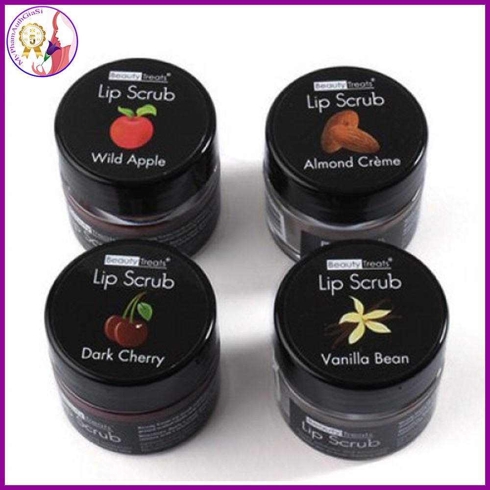Beauty Treats Lip Scub tẩy tế bào chết cho môi với kết cấu dạng hạt nhỏ giúp tẩy sạch lớp da chết sần sùi mang đến cảm giác mịn màng cho da của bạn