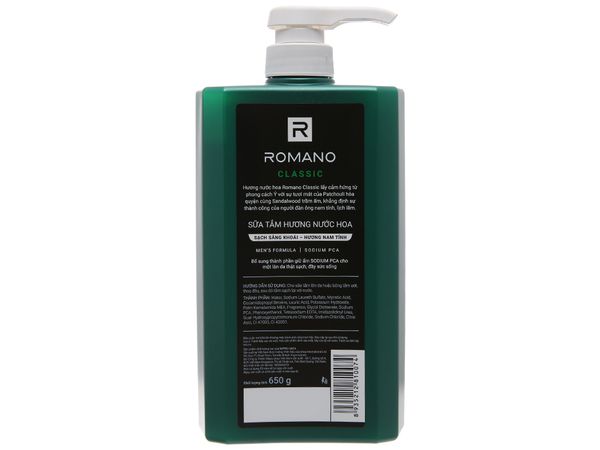 [HCM]Sữa Tắm Romano Classic 650g
