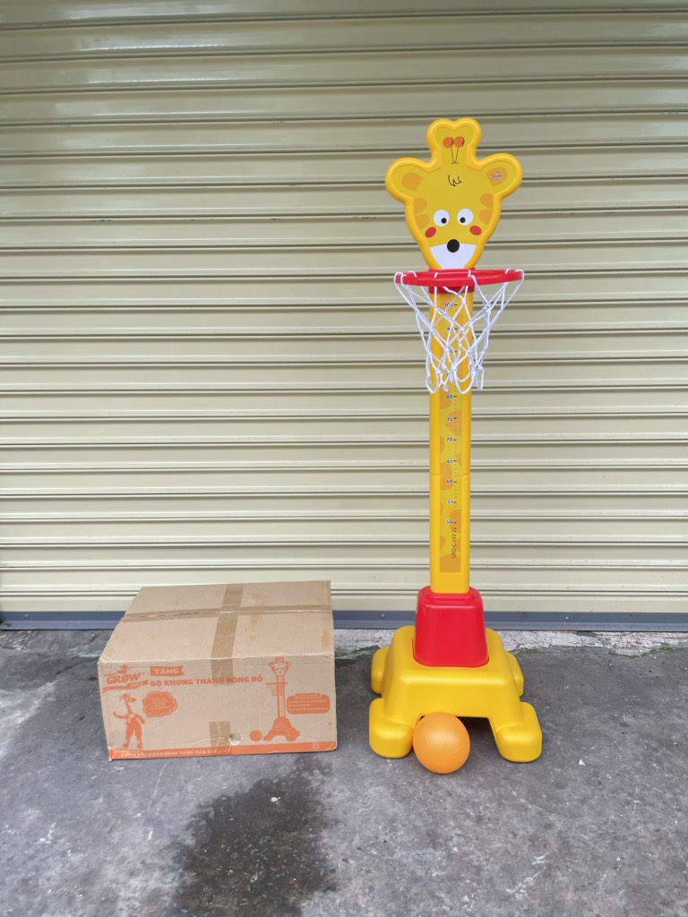 Bộ khung thành bóng rổ Grow 2in1 cho bé