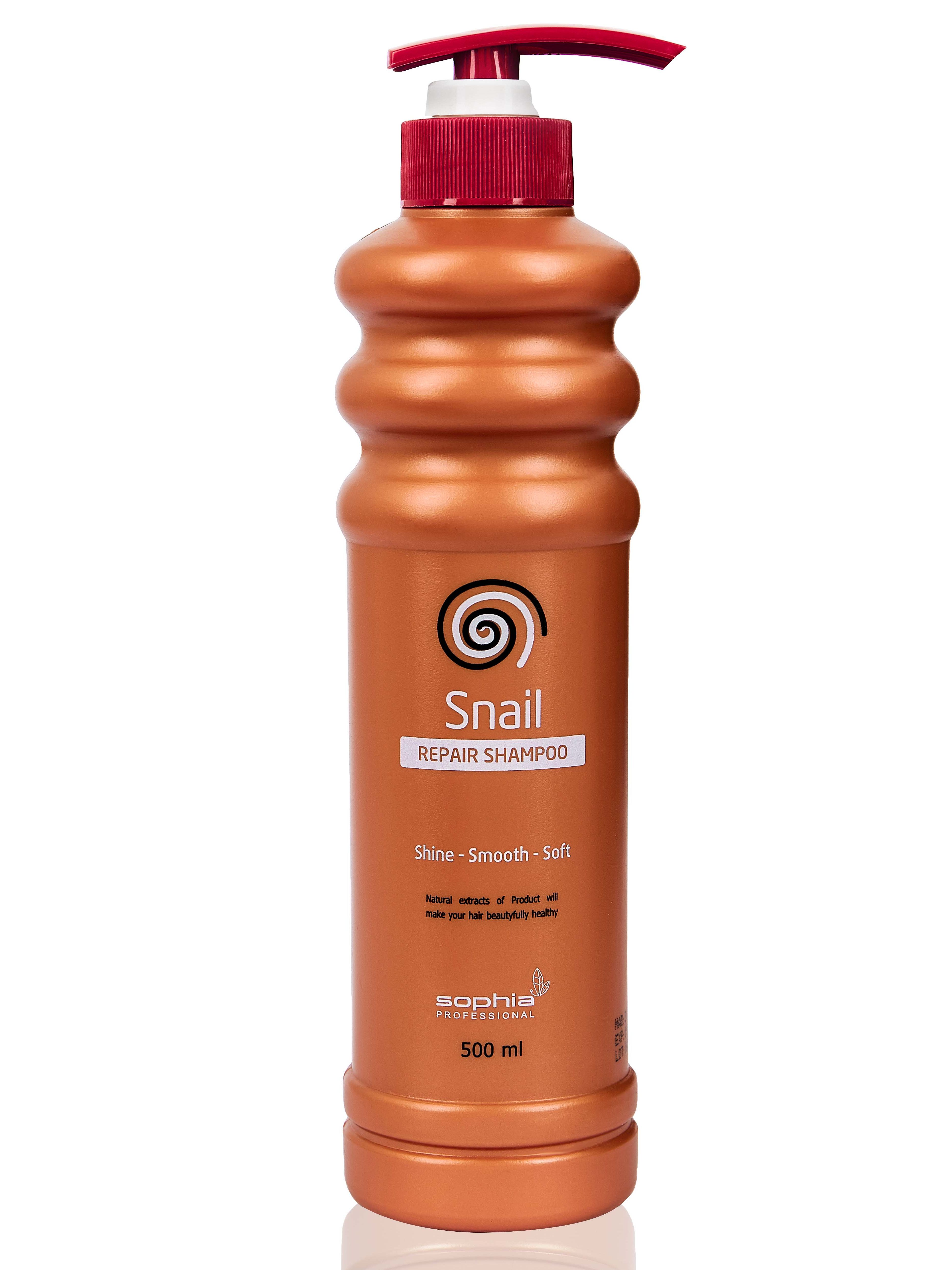 Cặp dầu gội xả Snail thơm mượt hương nước hoa phục hồi tóc khô xơ hư tổn Sophia Snail Repair Shampoo