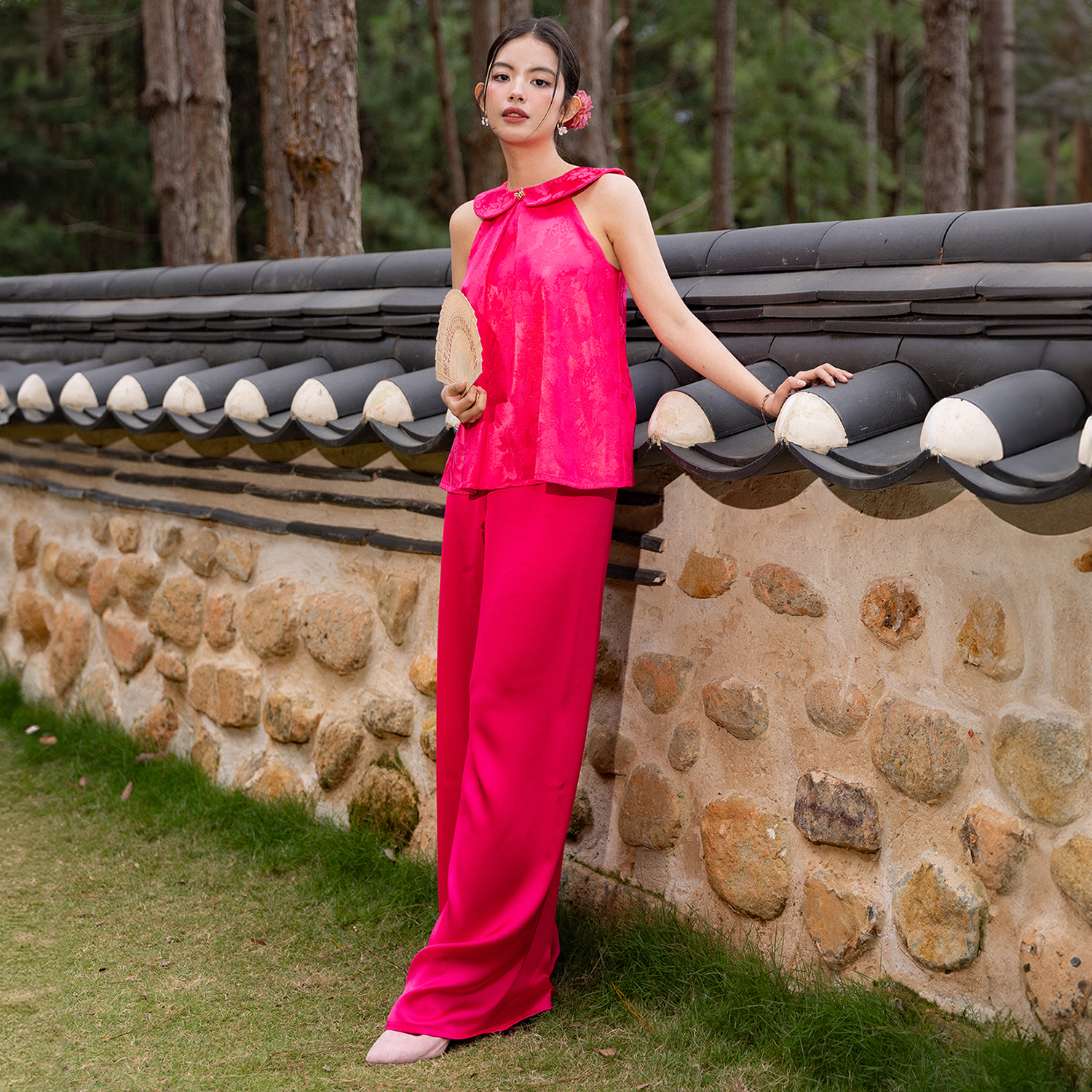 Áo Yếm Cổ Bèo Tiểu Thư - EDINI - A1636