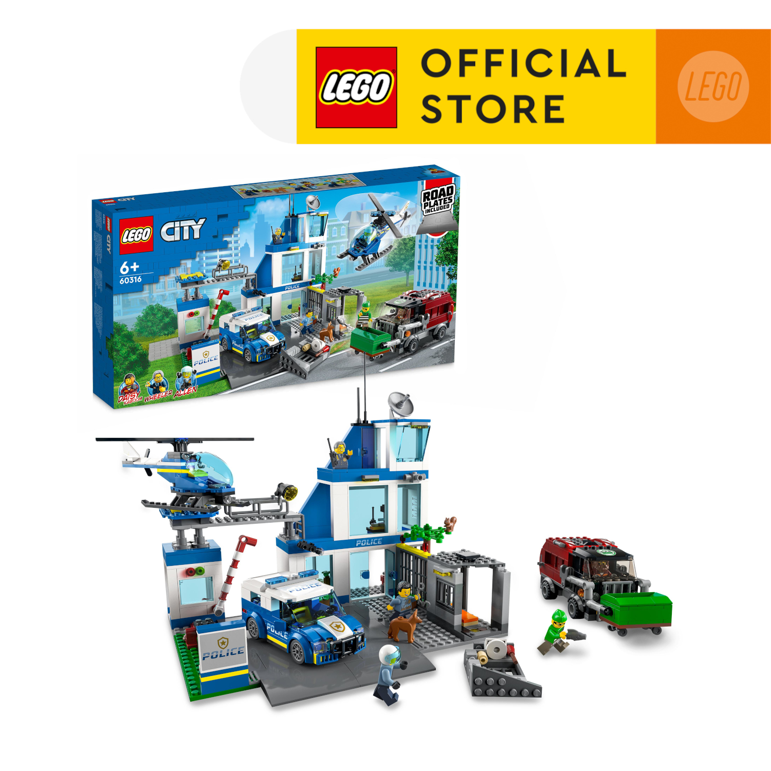 LEGO City 60316 Đồ Chơi Lắp Ráp Trạm thành phố Lego City (668 chi tiết)