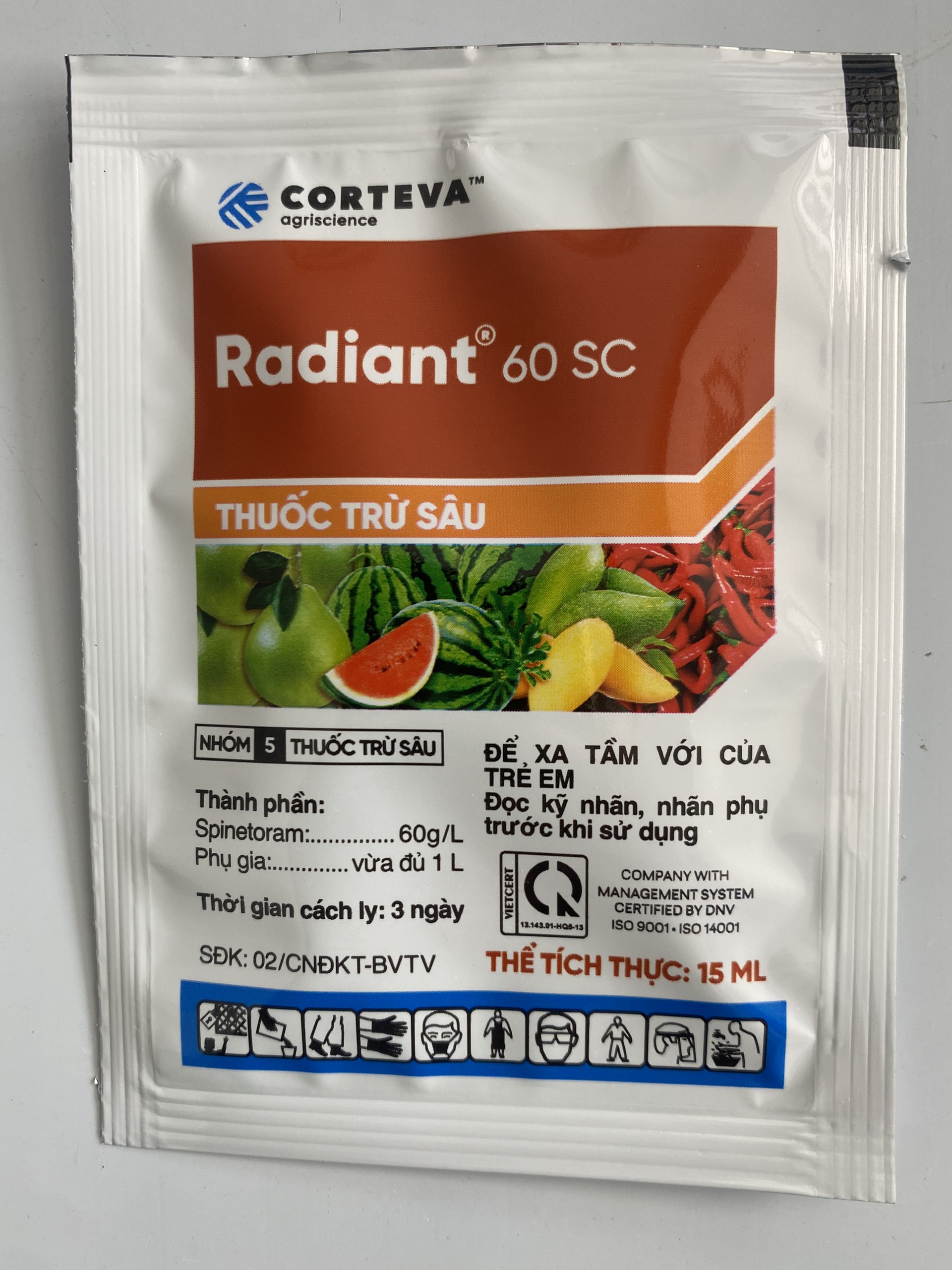 Thuốc Trừ Sâu Radiant 60SC gói 15ml