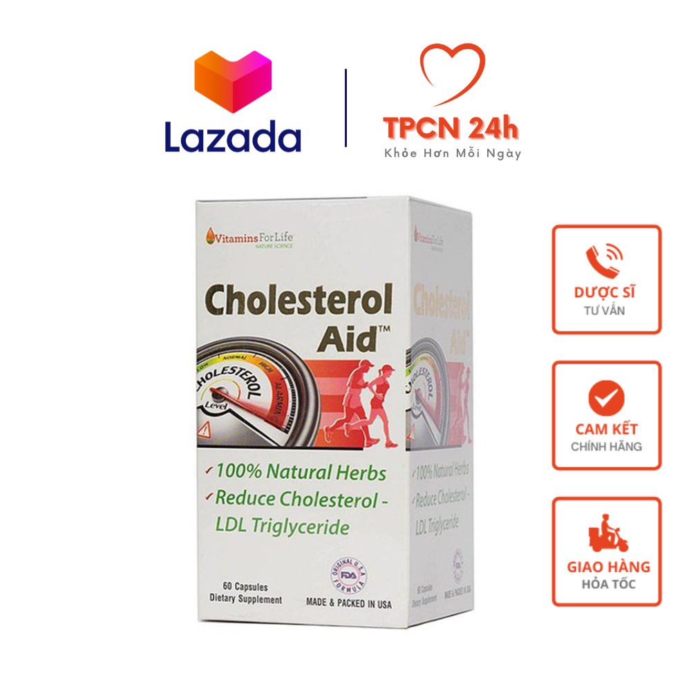 Cholesterol Aid - hỗ trợ điều trị hạ mỡ máu