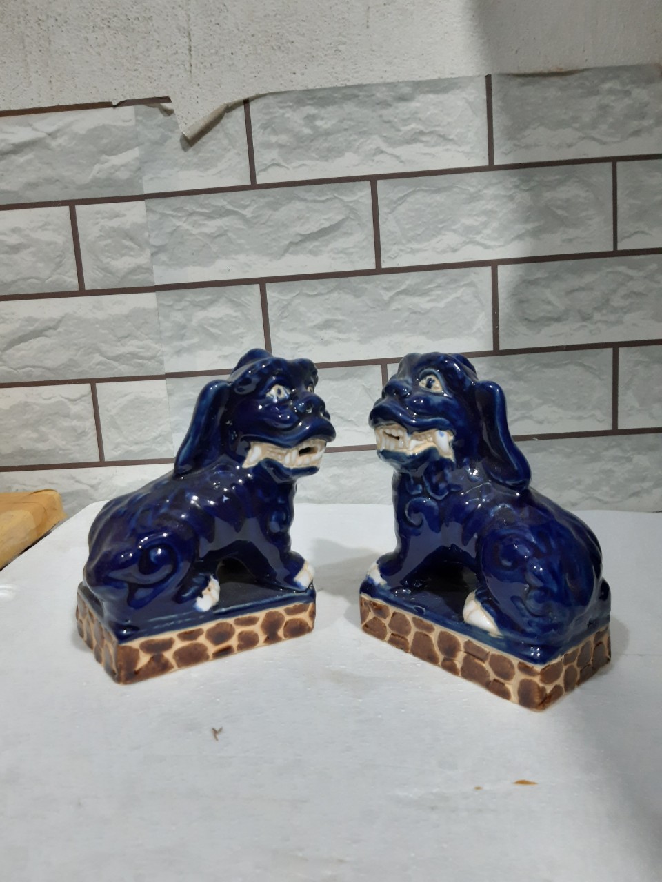 [HCM]Cặp kỳ lân men xanh nhò C15*D22 cm