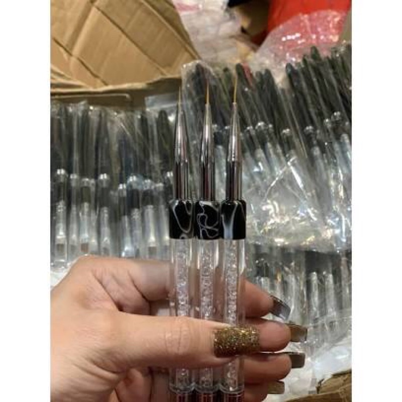 Cọ nét cán đá siêu mảnh đủ size chuyên dụng vẽ móng