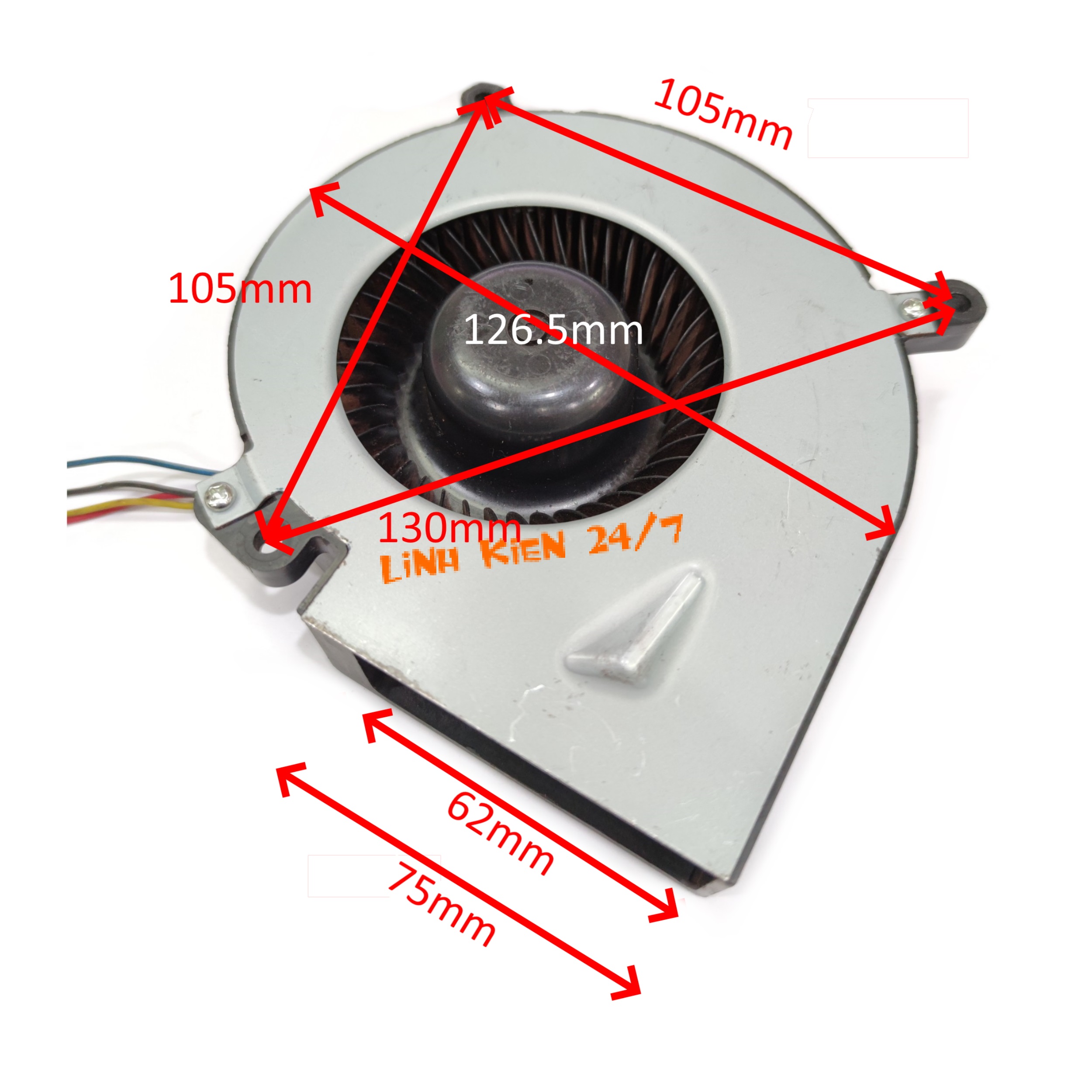 QUẠT SÒ SERVO BRUSHLESS KHÔNG CHỔI THAN 24VDC 8W
