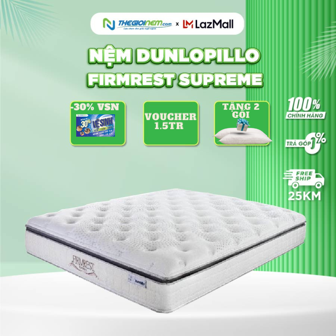 Nệm Dunlopillo Firmrest Supreme - Độ cao 29cm