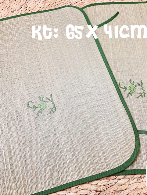 Chiếu Cói Cho Bé Sơ Sinh, Chiếu Cói Trải Nôi Cũi KT :65*100cm