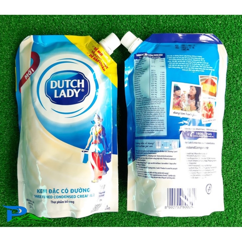 Kem sữa đặc có đường Dutch Lady Cô Gái Hà Lan dạng túi 560g