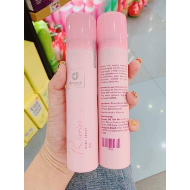 [HCM]Xịt thơm body Rseries Body Spray 75ml