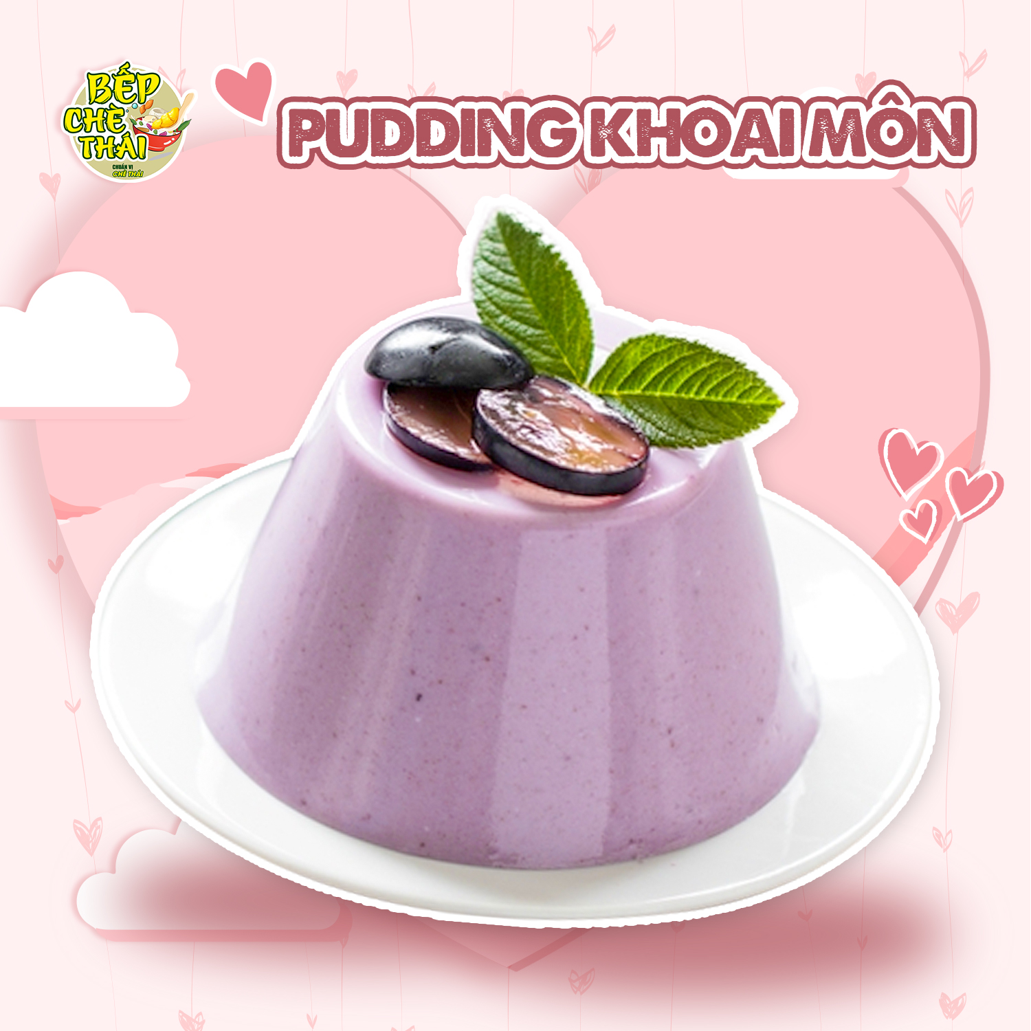 Set làm pudding TRỨNG, DÂU, SOCOLA, KHOAI MÔN,MATCHA