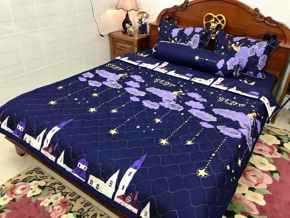 Bộ Chăn Ga Gối , Hoa Sao Rơi , Chất Liệu Bền Đẹp, Không Phai, Không Xù, Mẫu Mã Kích Cỡ Đa Dạng drap giường, ga giường, ra giường, drap trải giường,ga trải giường, drap trải giường đẹp ga trải giường cưới, bộ ga trải nệm mát, ga giường cưới spa