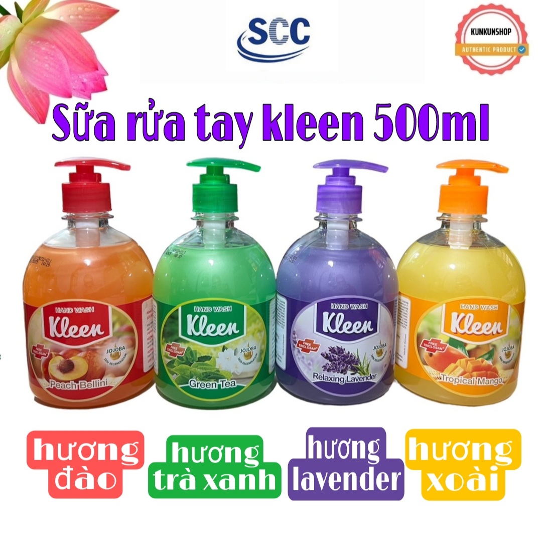 [HCM] Sữa rữa tay Kleen 500ml