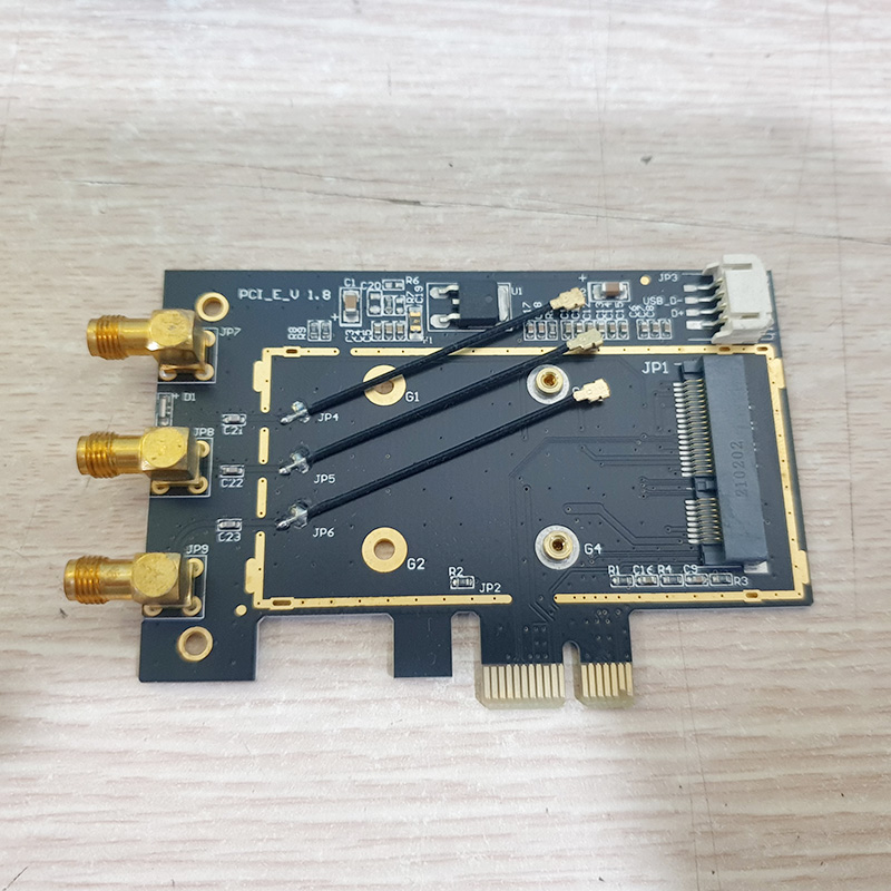 Adapter PCI-E gắn card wifi + bluetooth cho máy tính để bàn