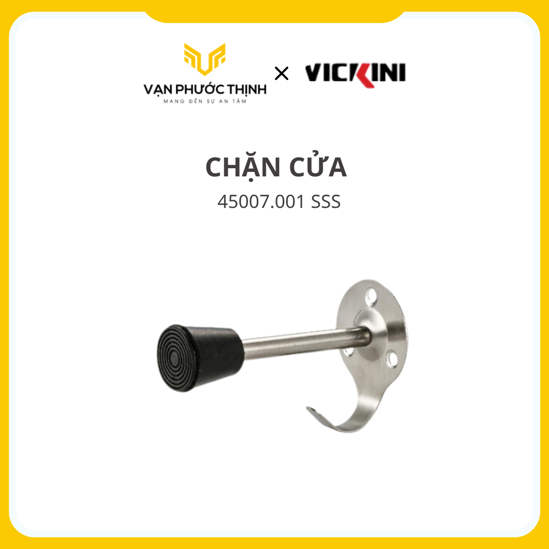 Chặn cửa gắn tường có móc vickini - 45007.001 sss