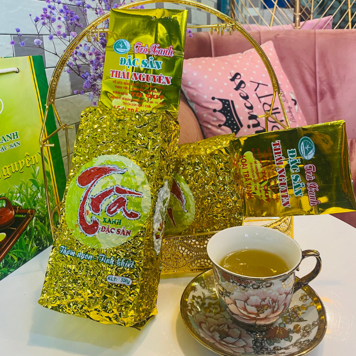 Trà xanh Thái Nguyên Tư Quý(6 gói 100g)