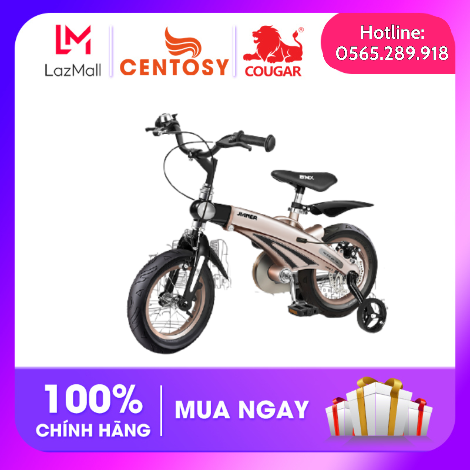 Xe Đạp Jianner-S1 (4 màu)- 12inch