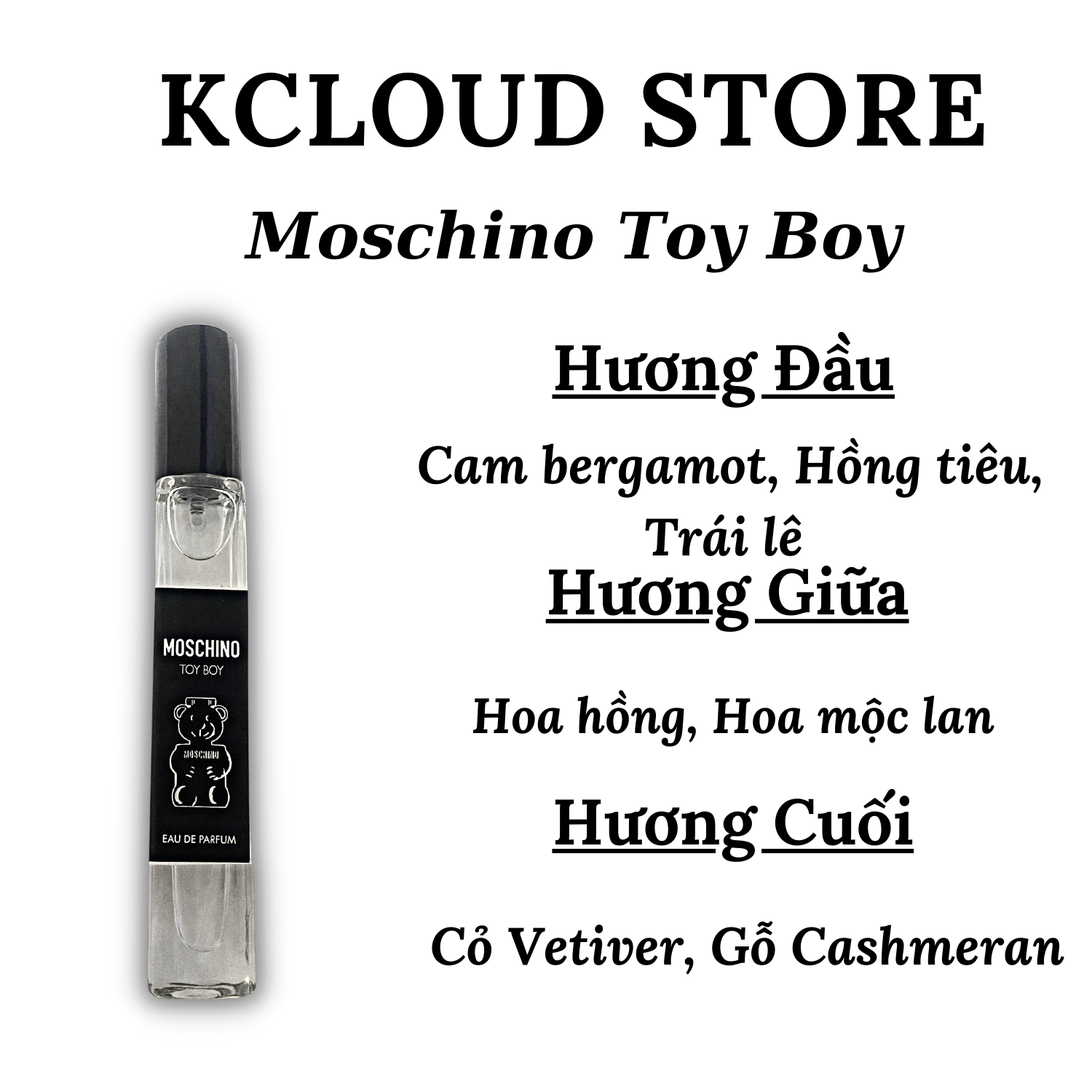Nước Hoa Nam Moschino chiết 10ml