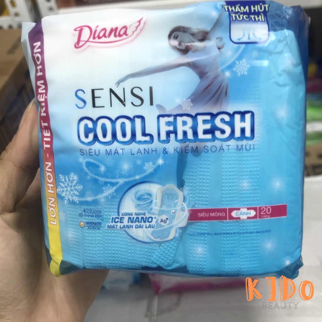 Diana Sensi Cool Fresh | 23cm super absorbent ( pack of 20 pieces/8 pieces)