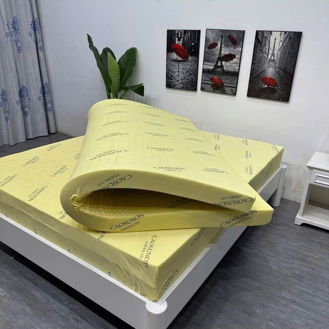 ( FREE SHIP HCM ) Nệm Cao Su Non American - Nệm Cao Su Thoáng Mát, Đàn Hồi Cao NHiều Kích Thước