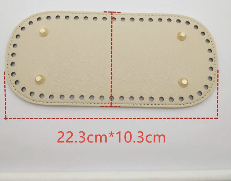 Đế da PU có đục lỗ sẵn kích thước 22*10cm