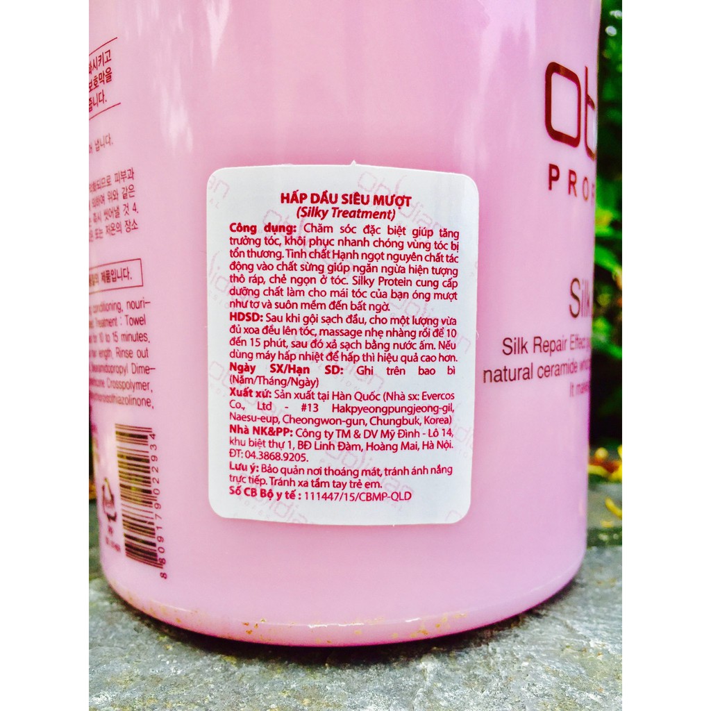 [Obsidian-Chính hãng] Hấp dầu lạnh siêu mượt Obsidian Silk Treatment 1000ml