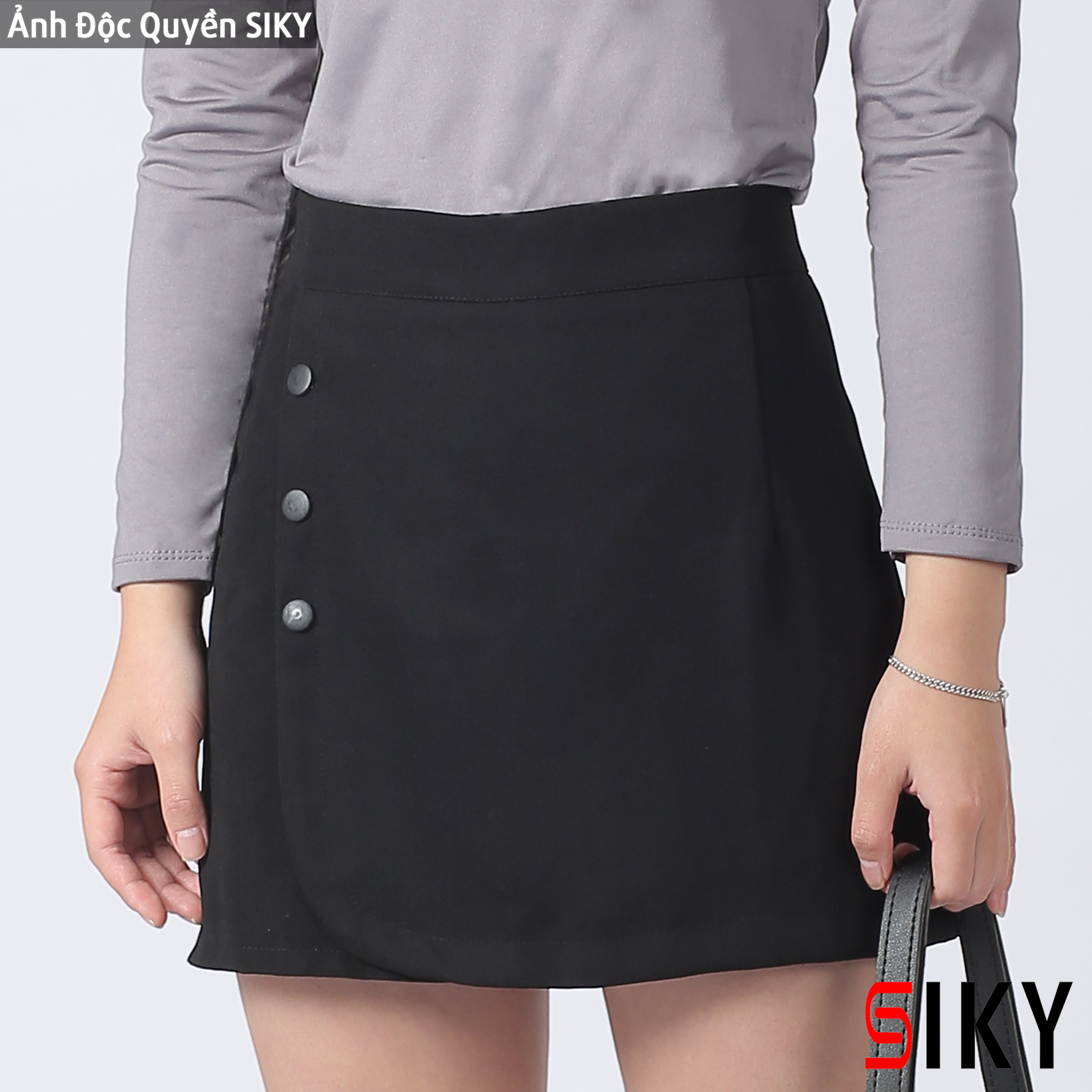 Quần giả váy phối cúc siêu xinh - QV02