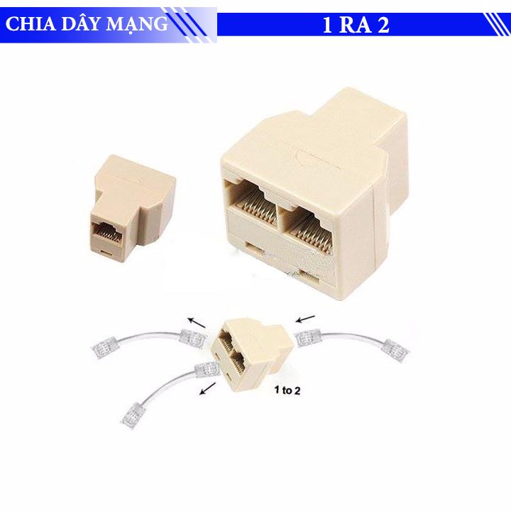 Đầu nối mạng RJ45 từ 1 ra 2 - Đầu chia dây mạng 1 ra 2
