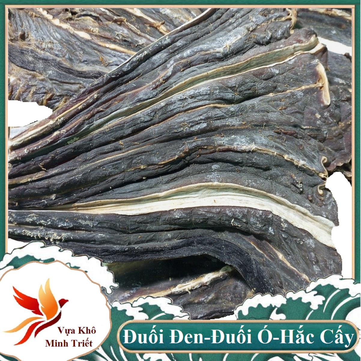 Khô Cá Đuối Đen Cà Mau 500gr Khô Cá Đuối Lạc ĐEN Đặc Sản Loại 1 Không Tẩm- Vựa Khô Minh Triết