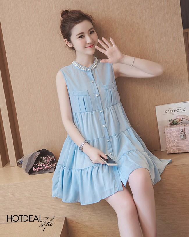 Đầm xòe đính ngọc