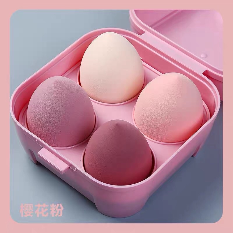 Hộp 4 bông tán phấn siêu mềm mịn